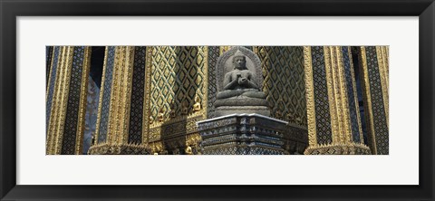 Framed Emerald Buddha, Wat Phra Keo, Bangkok, Thailand Print