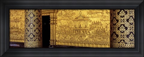 Framed Wat Mai Luang Prabang Laos Print