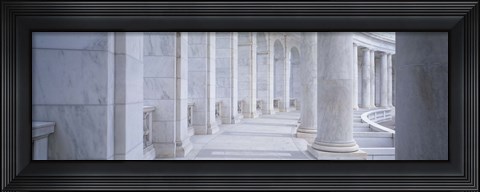 Framed Columns of a government building, Arlington, Arlington County, Virginia, USA Print