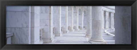 Framed Columns of a government building, Arlington, Arlington County, Virginia, USA Print