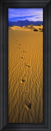 Framed Footprints, Death Valley National Park, California, USA Print