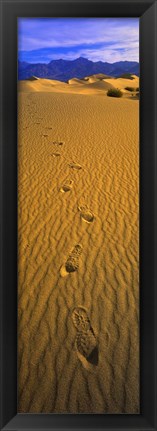 Framed Footprints, Death Valley National Park, California, USA Print