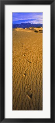 Framed Footprints, Death Valley National Park, California, USA Print