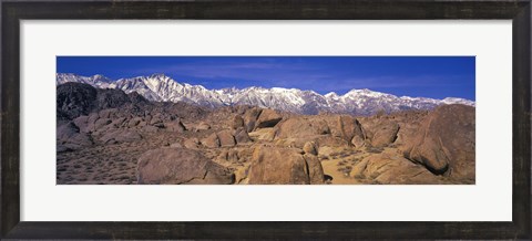 Framed Sierra Mountains, Owens Valley, California, USA Print