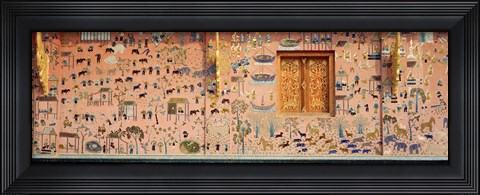 Framed Wall mural, Wat Xien Thong, Luang Prabang, Laos Print