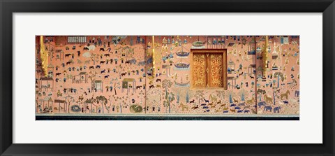 Framed Wall mural, Wat Xien Thong, Luang Prabang, Laos Print