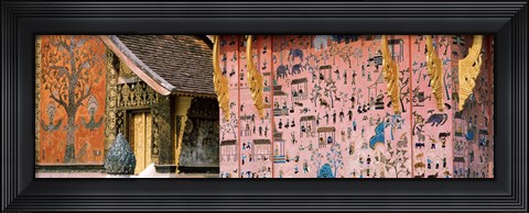 Framed Mosaic, Wat Xien Thong, Luang Prabang, Laos Print
