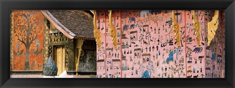 Framed Mosaic, Wat Xien Thong, Luang Prabang, Laos Print