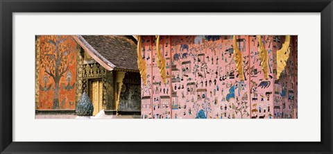 Framed Mosaic, Wat Xien Thong, Luang Prabang, Laos Print