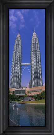 Framed Petronas Twin Towers, Kuala Lumpur, Malaysia Print