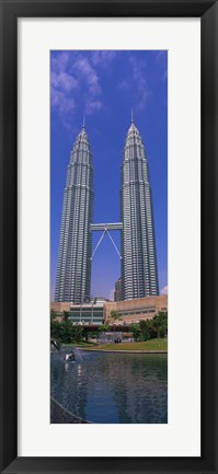 Framed Petronas Twin Towers, Kuala Lumpur, Malaysia Print