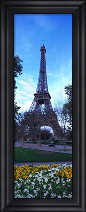 Framed Eiffel Tower Paris France (horizontal) Print