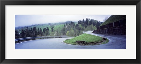 Framed Curving Road Switzerland Print
