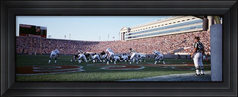 Framed Football Game, Soldier Field, Chicago, Illinois, USA Print