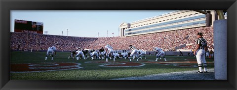 Framed Football Game, Soldier Field, Chicago, Illinois, USA Print