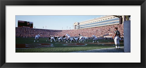 Framed Football Game, Soldier Field, Chicago, Illinois, USA Print