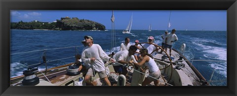 Framed Sailboat, Grenada Print