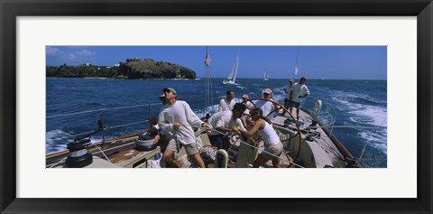 Framed Sailboat, Grenada Print