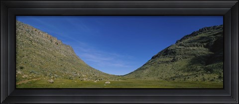 Framed Low angle view of mountains, South Africa Print