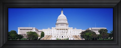 Framed Facade of a government building, Capitol Building, Capitol Hill, Washington DC, USA Print