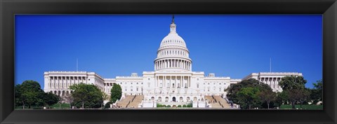 Framed Facade of a government building, Capitol Building, Capitol Hill, Washington DC, USA Print