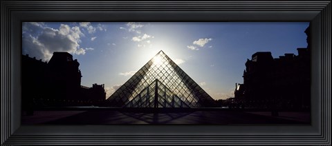 Framed Sunlight Through the Louvre Paris, France Print