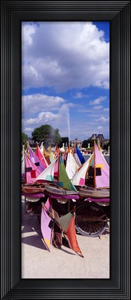 Framed Sailboats Tuilleries Paris France Print