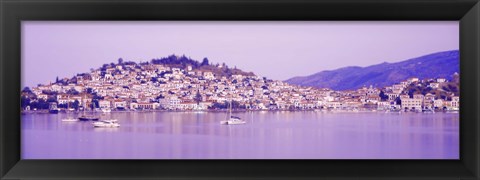 Framed Poros, Greece Print