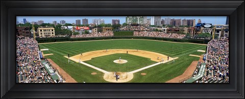 Framed Cubs playing in Wrigely Field, USA, Illinois, Chicago Print