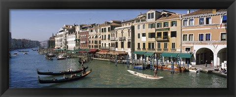 Framed View of the Grand Canal, Venice Italy Print