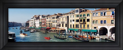 Framed High angle view of a canal, Grand Canal, Venice, Italy Print
