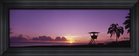 Framed Waimea Bay Oahu HI USA Print