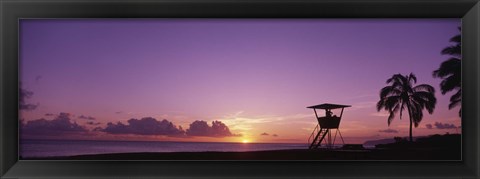 Framed Waimea Bay Oahu HI USA Print