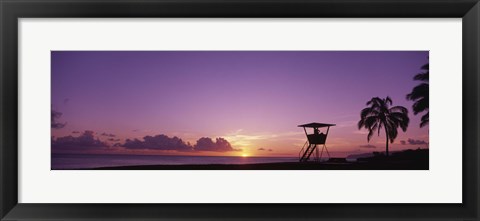 Framed Waimea Bay Oahu HI USA Print