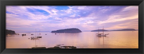 Framed Frenchman Bay, Bar Harbor, Maine, USA Print