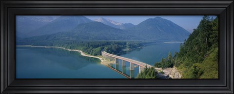 Framed Sylvenstein Lake, Bavaria, Germany Print