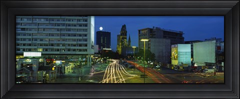 Framed Traffic moving on a road, Berlin, Germany Print