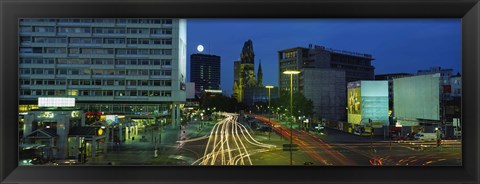 Framed Traffic moving on a road, Berlin, Germany Print