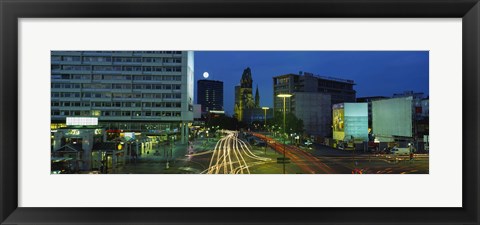 Framed Traffic moving on a road, Berlin, Germany Print
