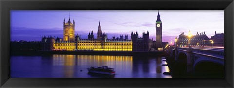 Framed Parliament, Big Ben, London, England, United Kingdom Print