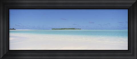 Framed Beach, Cook Islands Print