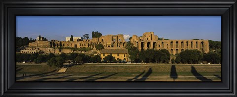 Framed Old ruins of a building, Roman Forum, Rome, Italy Print