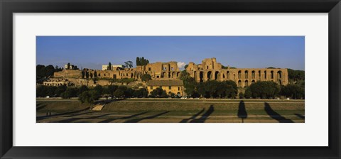 Framed Old ruins of a building, Roman Forum, Rome, Italy Print