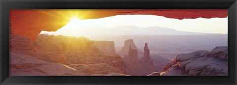 Framed Sunrise Mesa, Canyonlands National Park Utah, USA Print