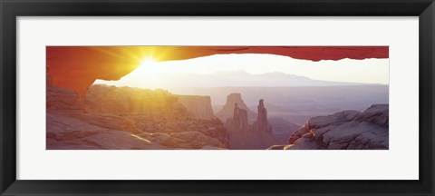 Framed Sunrise Mesa, Canyonlands National Park Utah, USA Print