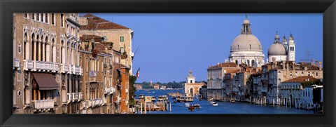 Framed Buildings Along the Grand Canal, Venice Italy Print