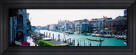 Framed Boats and Gondolas, Grand Canal, Venice, Italy Print