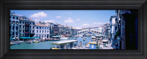 Framed Rialto and Grand Canal Venice Italy Print