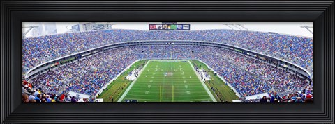 Framed NFL Football, Ericsson Stadium, Charlotte, North Carolina, USA Print