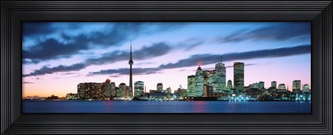 Framed Toronto Skyline from the lake, Ontario Canada Print
